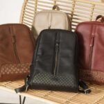 Tas ransel laptop kerja wanita kulit asli leswan leather