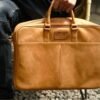 Birawa Bag - Tas Mesengger Laptop Kerja Selempang Bahu untuk Pria Kulit Sapi Asli - La Vaches'
