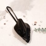 Ganci Tikus - Dompet Koin Gantungan Tas Bentuk Tikus Bag Charm Kulit Sapi Asli - Leswan Leather