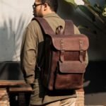 LA VACHES' LEATHER - Tas Ransel Backpack Kamera Pria Kulit Asli - CAMERA BACKPACK