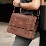 La Vaches' Leather - Postman Bag, Tas Kantor Laptop, Tas Laptop Kulit Asli - Sadhara Bag