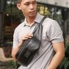 La Vaches' Leather - Tas Pinggang Waistbag Kulit Asli Pria Wanita untuk Kamera Mirrorless - Camera Waistbag