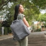 Leswan Leather - Tas ransel wanita kulit asli polos motif batik viral - SELINA RANSEL