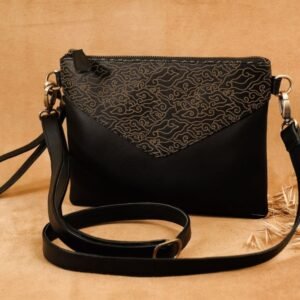 Leswan Leather - Tas selempang wanita kulit asli motif batik viral - LIANA