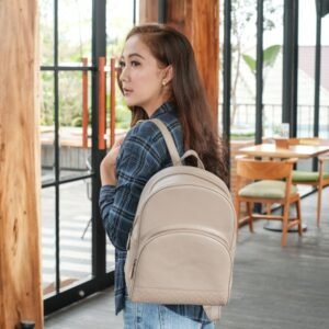 Leswan leather- Tas jenis Backpack berbahan kulit asli dengan aksen batik viral - DAISHA