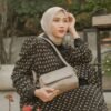 Leswan leather- Tas jenis Sling bag Crossbody bag wanita berbahan kulit asli dengan aksen batik viral - MAHJA