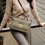 Leswan leather- Tas jenis Top Handle bag wanita berbahan kulit asli dengan aksen batik viral - LULA