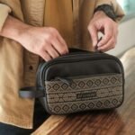 Sanja Doppkit Tribal - Tas Handbag Pinggang Dada Bahu Selempang Pria Kulit Sapi Asli motif batik - La Vaches