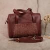 Leswan Leather - Tas Selempang bahu wanita kulit asli motif batik viral - HIRKA