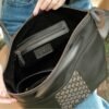 Leswan Leather - Tas Tote bag wanita kulit asli motif batik viral - TANIA