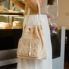 Leswan leather- Tas jenis Bucket bag berbahan kulit asli dengan aksen batik viral - JELITA