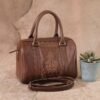 Leswan leather- Tas wanita jenis Handbagberfungsi sebagai Shoulder bag kulit asli polos motif batik viral - SOFIA