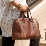 Tas Wanita kulit asli batik Leswan Leather - Alma