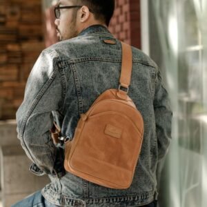 Bima Slingbag - Tas Selempang Bahu Pria dan Wanita - La Vaches' Leather