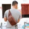 La Vaches' Leather - Tas Pinggang Waistbag Kulit Asli Pria Wanita untuk Kamera Mirrorless - Camera Waistbag