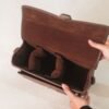 La Vaches' Leather - Tas Selempang Pria Wanita Unisex Kulit Asli Tas Kamera - Basic Morrorles
