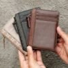 Leswan Leather - Dompet kulit wanita asli motif batik viral - AMBAR CARD HOLDER