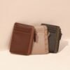 Leswan Leather - Dompet kulit wanita asli motif batik viral - AMBAR CARD HOLDER