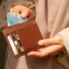 Leswan Leather - Dompet kulit wanita asli motif batik viral - AMBAR CARD HOLDER