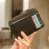 Leswan Leather - Dompet kulit wanita asli motif batik viral - AMBAR CARD HOLDER