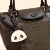 Leswan Leather - Gantungan Kunci Bag Charm Tas dari Kulit Asli Model Jaket Hewan Panda Kepik Sapi - BAG CHARM