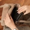 Leswan Leather - Tas Satchel bag Shoulder bag wanita kulit asli motif batik viral - LOISA