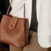 Leswan Leather - Tas Satchel bag wanita kulit asli motif batik viral - GIANA