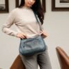 Leswan Leather - Tas Selempang bahu Sling bag wanita kulit asli motif batik viral - KARLA