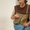Leswan Leather - Tas Shoulder bag Satchel bag wanita kulit asli motif batik viral - CHIARA