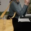 Leswan Leather - Tas Shoulder bag Satchel bag wanita kulit asli motif batik viral - CHIARA