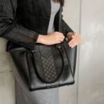 Leswan Leather - Tas Shoulder bag Tote bag wanita kulit asli motif batik viral - MAIRA