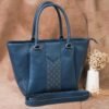 Leswan Leather - Tas Shoulder bag Tote bag wanita kulit asli motif batik viral - MAIRA