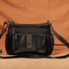 Leswan Leather - Tas selempang wanita kulit asli polos motif batik viral - FLAVIA