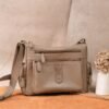 Leswan Leather - Tas selempang wanita kulit asli polos motif batik viral - FLAVIA