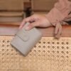 Leswan leather- Dompet wanita kulit asli polos motif batik viral - TALA