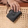 Leswan leather- Dompet wanita kulit asli polos motif batik viral - TALA