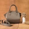 Leswan leather- Tas jenis Bowler bag berbahan kulit asli dengan aksen batik viral - ARYANA