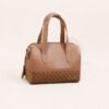 Leswan leather- Tas jenis Bowler bag wanita berbahan kulit asli dengan aksen batik viral - LARAS