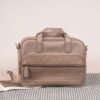 Leswan leather- Tas jenis Bowling bag berbahan kulit asli dengan aksen batik viral - ERITHA