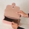 Leswan leather- Tas jenis Flap bag wanita berbahan kulit asli dengan aksen batik viral - LUCIA