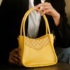 Leswan leather- Tas jenis Handbag Shoulderbag berbahan kulit asli dengan aksen batik viral - HANNA