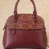 Leswan leather- Tas jenis Satchel bag wanita berbahan kulit asli dengan aksen batik viral - JENIA