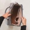 Leswan leather- Tas jenis Satchelbag berbahan kulit asli dengan aksen batik viral - HAURA