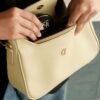 Leswan leather- Tas jenis Shoulder bag (Hobo bag) berbahan kulit asli dengan aksen batik viral - ASHLEY