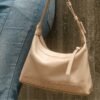 Leswan leather- Tas wanita hobo kulit asli polos motif batik viral - FELISHA