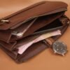 Leswan leather- Tas wanita jenis Handbag Pouch kulit asli polos motif batik viral - NARES