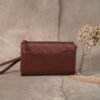 Leswan leather- Tas wanita jenis Handbag Pouch kulit asli polos motif batik viral - NARES