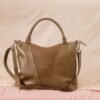 Leswan leather- Tas wanita jenis Handbag kulit asli aksen batik berkualitas viral - VIENA