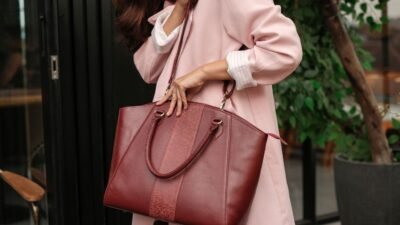 Leswan leather- Tas wanita jenis Totebag kulit asli polos motif batik viral - NINDYA