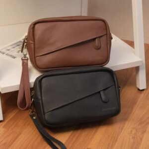 Liam Handbag - Tas Tangan Clutch Pria & Wanita Kulit Sapi Asli - La Vaches' Leather